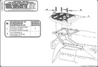 Kappa stelaż kufra centralnego Honda XL 600rm/rl, xl 600v transalp (88-96), nx 650 dominator (92-94) ( z płytą monokey )