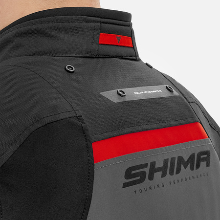 Kurtka motocyklowa SHIMA DUNE RED czarny szary czerwony