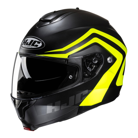 Kask motocyklowy szczękowy HJC C91N Nepos czarny/żółty