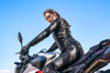 Damska kurtka motocyklowa skórzana miejska Shima MONACO 2.0 czarny