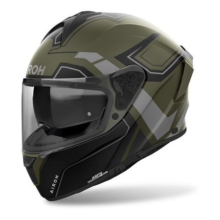 Kask motocyklowy AIROH SPARK 2 DART MILITARY GREEN MATT zielony szary czarny