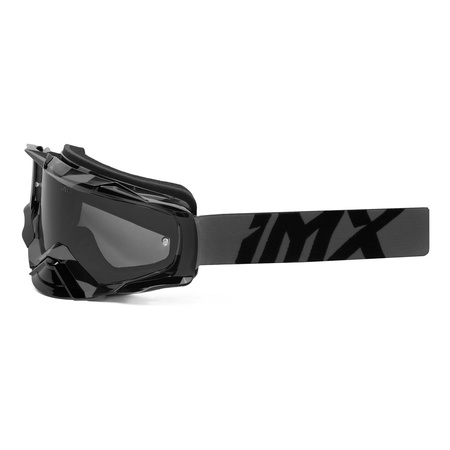Gogle motocyklowe IMX Dust Graphic Grey Gloss/Black - Szyba Dark Smoke + Clear (2 Szyby W Zestawie)