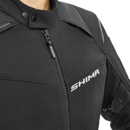 Kurtka motocyklowa tekstylna Shima RUSH 2.0 czarny