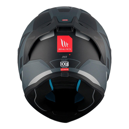 Kask motocyklowy MT STINGER 2 ZIVZE MATT BLACK/GREY czarny szary