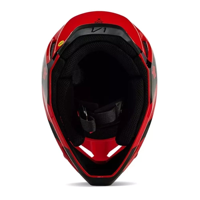 Kask motocyklowy FOX V1 Streak czerwony