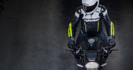 Rękawice motocyklowe sportowe skórzane Shima STR-2 GLOVES czarny