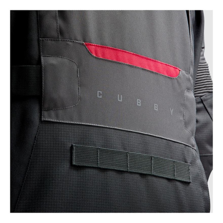 Kurtka motocyklowa tekstylna Rebelhorn CUBBY V czarny-antracyt-żółty fluo