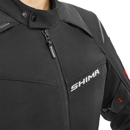 Kurtka motocyklowa tekstylna Shima RUSH 2.0 czerwony