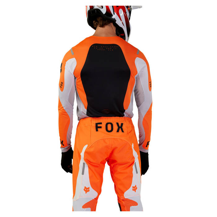 Bluza koszulka motocyklowa rowerowa cross offroad mtb FOX Flexair Magnetic Fluo pomarańczowy