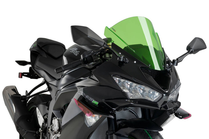 Boczne spoilery dociskowe do Kawasaki ZX-6R 18-23 Czerwony (R)