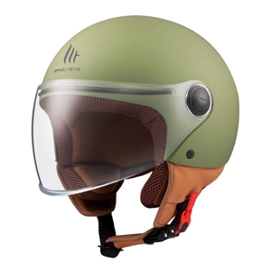 Kask motocyklowy MT STREET S SOLID GREEN zielony