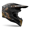 Kask motocyklowy AIROH WRAAAP CYBORG MATT czarny złoty