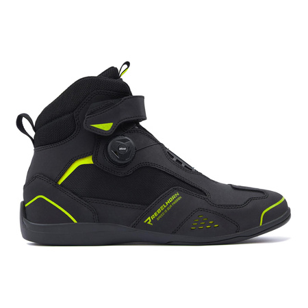 Buty krótkie motocyklowe miejskie/turystyczne Rebelhorn SPARK II czarny-żółty fluo