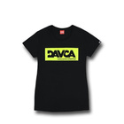 Koszulka T-shirt damski DAVCA black fluo logo