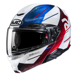 Kask motocyklowy szczękowy HJC RPHA 91 Blat czarny/biały/zielony