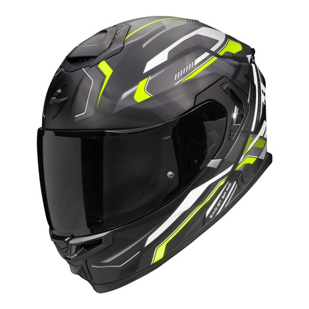 Kask motocyklowy SCORPION EXO-GT SP AIR AUGUSTA BLACK/GREY/NEON YELLOW czarny szary