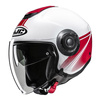Kask otwarty HJC I40N VISION WHITE/RED biały czerwony
