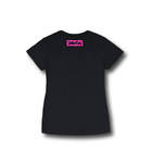 Koszulka T-shirt damski DAVCA black pink logo