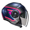 Kask motocyklowy otwarty HJC I40N Linia niebieski/różowy