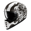Kask motocyklowy HJC V60 Flame czarny/biały