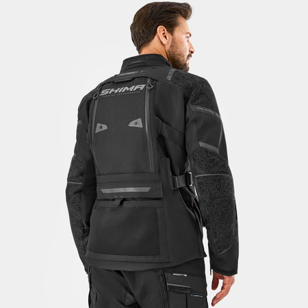 Kurtka motocyklowa SHIMA TRACKER BLACK czarny