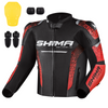 Kurtka motocyklowa skórzana sportowa Shima STR 2.0 czarny/czerwony