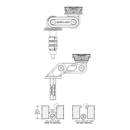 Podstawa uchwyt mocowanie Kierownica QUAD LOCK PRO Uniwersalna