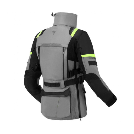 Kurtka motocyklowa damska SECA ARRAKIS III LADY TITANIUM szary żółty fluo czarny