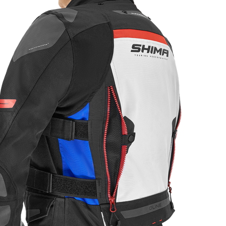 Kurtka motocyklowa damska SHIMA DUNE LADY BLUE czarny szary niebieski
