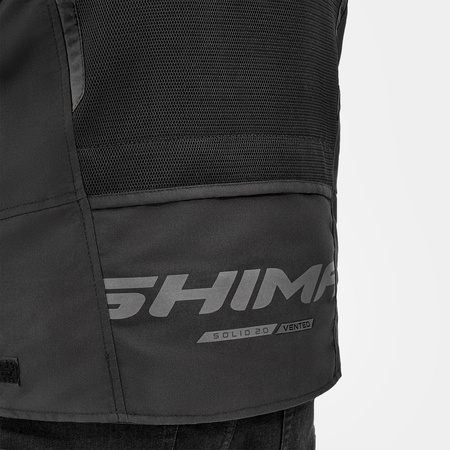 Kurtka motocyklowa tekstylna miejska/sportowa Shima SOLID 2.0 VENT czarny