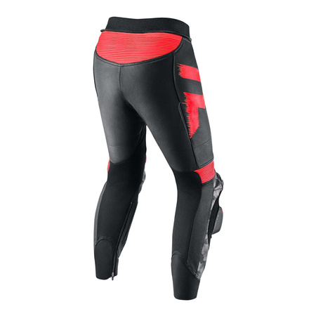 Kombinezon motocyklowy dwuczęściowy REBELHORN REBEL BLACK/FLO RED czarny czerwony fluo szary