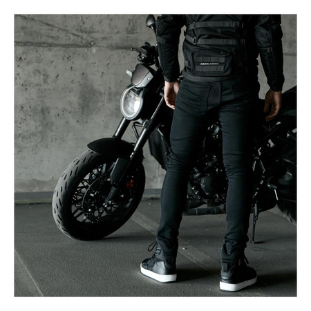 Jeansy motocyklowe Rebelhorn EAGLE III Slim Fit czarne