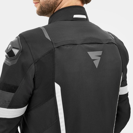 Kurtka motocyklowa tekstylna miejska/sportowa Shima SOLID 2.0 czarny/biały