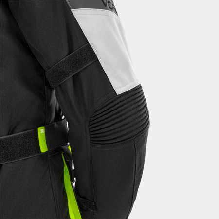 Kurtka motocyklowa VORG CUMULUS FLUO czarny szary żółty fluo