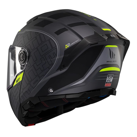 Kask motocyklowy MT ATOM 2 SV DESTINY MATT BLACK/GREY