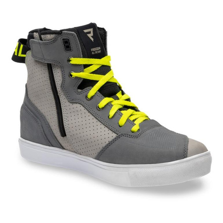 Buty motocyklowe miejskie/trampki Rebelhorn VANDAL szary-czarny-żółty fluo