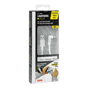 LAMPA Przewód 90 ° Usb> Lightning - 100 cm – Biały