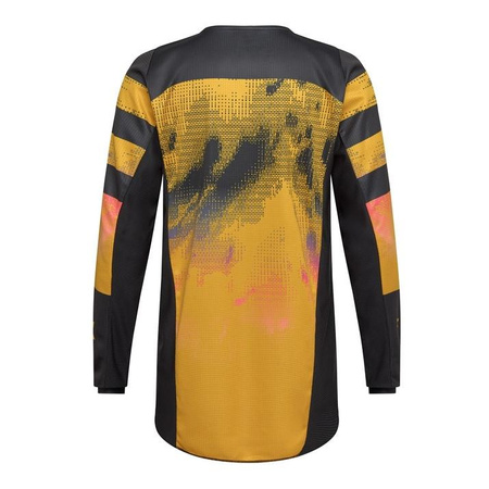 Bluza motocyklowa cross FOX 180 KAIROS TANGERINE czarny żółty