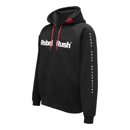 Bluza codzienna REBELRUSH ZIP BLACK czarny