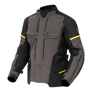 Kurtka motocyklowa tekstylna turystyczna Rebelhorn RANGE czarny-antracyt-żółty fluo