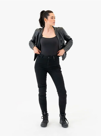 Damskie jeansy motocyklowe Shima FLEXX czarny