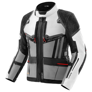 Kurtka motocyklowa SHIMA TRACKER LIGHT GREY szary