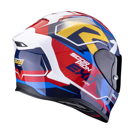 Kask motocyklowy SCORPION EXO-R1 EVO AIR COUP BLUE/RED/YELLOW niebieski czerwony żółty