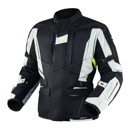 Kurtka motocyklowa tekstylna Rebelhorn HARDY II szary-czarny
