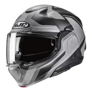 Kask motocyklowy HJC F100 BIOS GREY szary