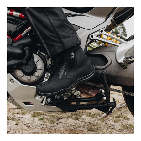 Damskie buty motocyklowe na obcasie OZONE RAPID HIGH HEEL matowy czarne