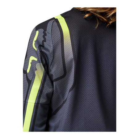 Bluza motocyklowa cross / mx dziecięca FOX JUNIOR 360 VIZEN BLACK czarny szary żółty fluo