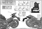 KAPPA Stelaż kufra motocyklowego centralnego YAMAHA FZ8 / FAZER 8 800 (10-15) ( BEZ PŁYTY )