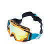 Gogle motocyklowe IMX Sand Orange Matt/Blue/White - Szyba Orange Iridium + Clear (2 Szyby W Zestawie)