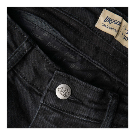 Spodnie jeans damskie BROGER CALIFORNIA WASHED BLACK czarny